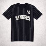 New York Yankees Throwback Applique Pinstripe Shirt