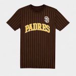 San Diego Padres Throwback Applique Pinstripe Shirt