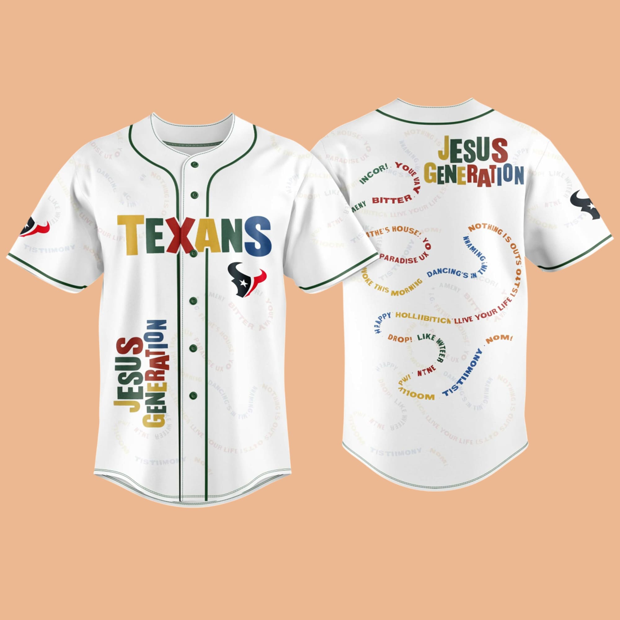 Texans Forrest Frank Tour 2026 Baseball Jersey Texans Forrest Frank Tour 2026 Baseball Jersey