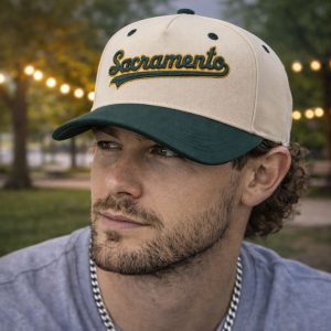 2026 Oakland Athletics Sacramento Script Hat Giveaway 1
