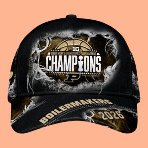 Purdue 2026 Big Ten Basketball Conference Tournament Champions Classic Cap