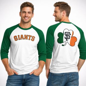 2026 Giants Irish Heritage Night Raglan Sleeve Shirt Giveaways 1