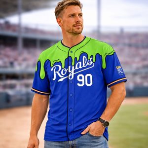 2026 KC Royals Nickelodeon Night Slime Jersey Giveaway 1