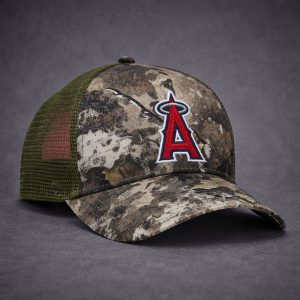 2026 Los Angeles Angels Camo Trucker Hat Giveaway