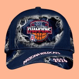 Arizona Wildcats 2026 Big 12 Basketball Tournament Champions Classic Cap